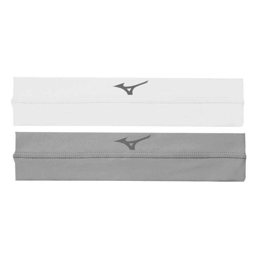 Mizuno Men's Viktory Volleyball Headband White/Grey (480179-QEH)